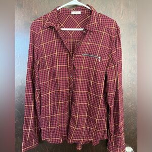 Maurices Plaid Button Shirt